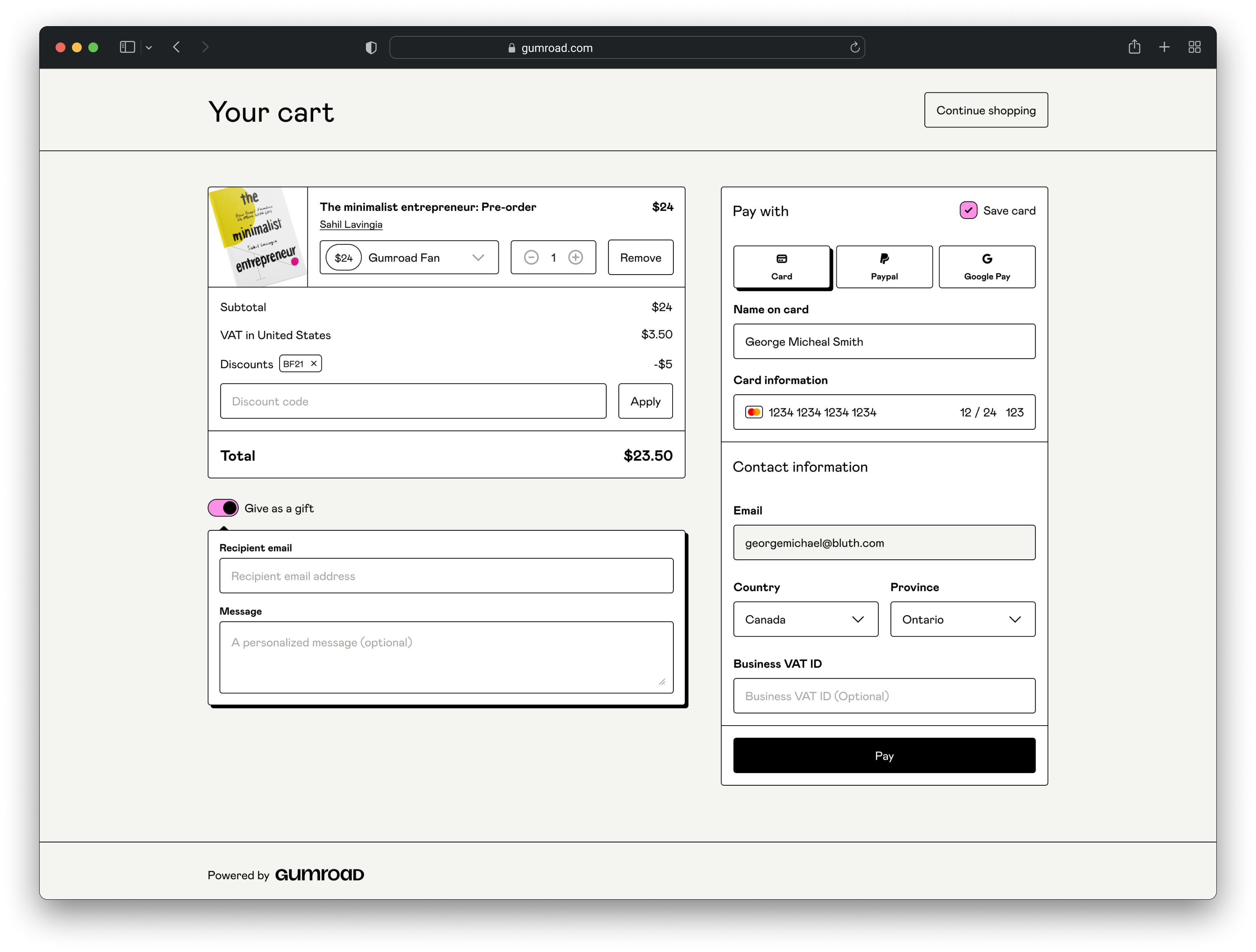 Gumroad's new checkout